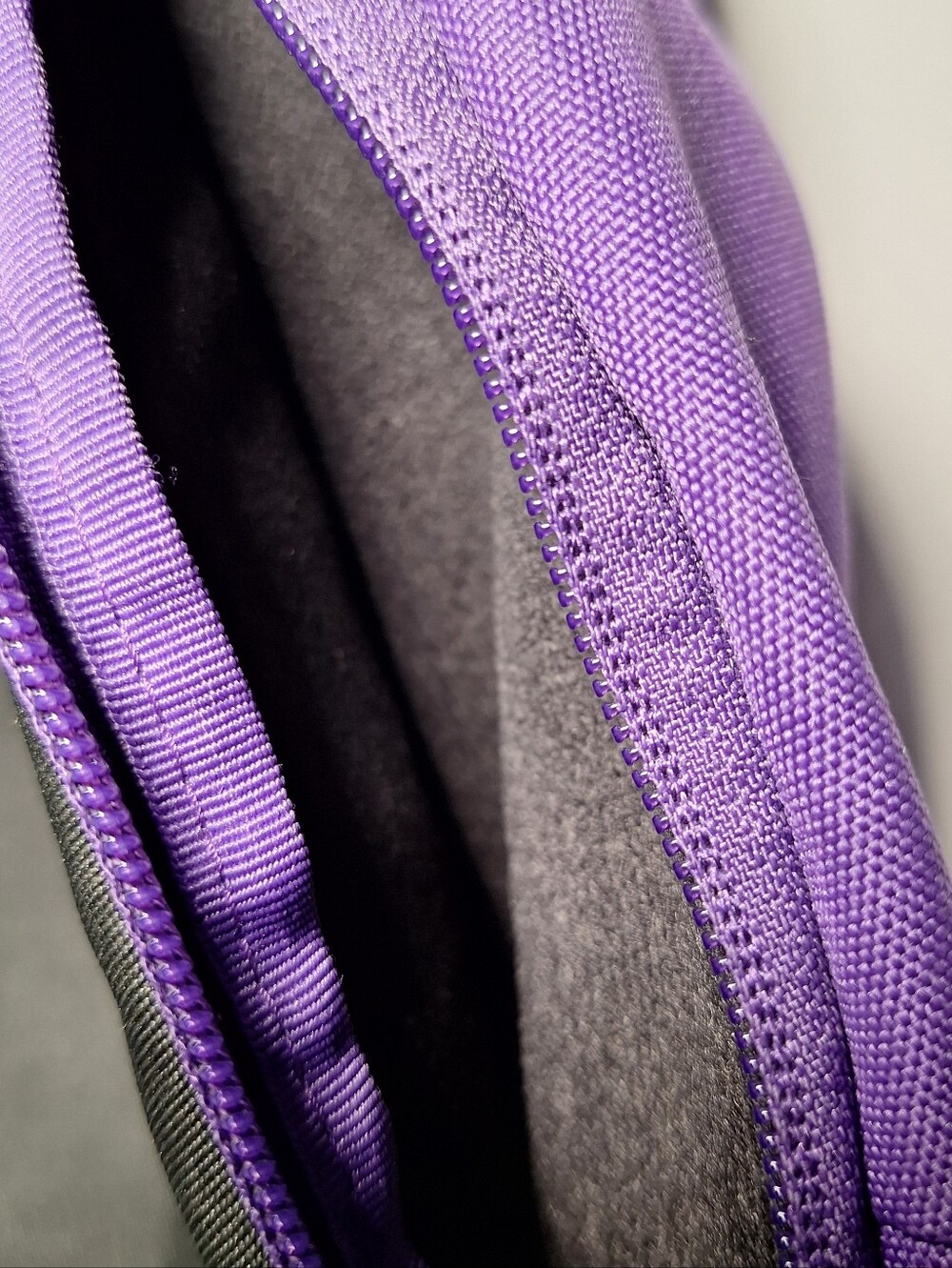 Jansport Sling Backpack, Zebra Stripes, Purple & Blue & Black Sling Style - Picture 5 of 10